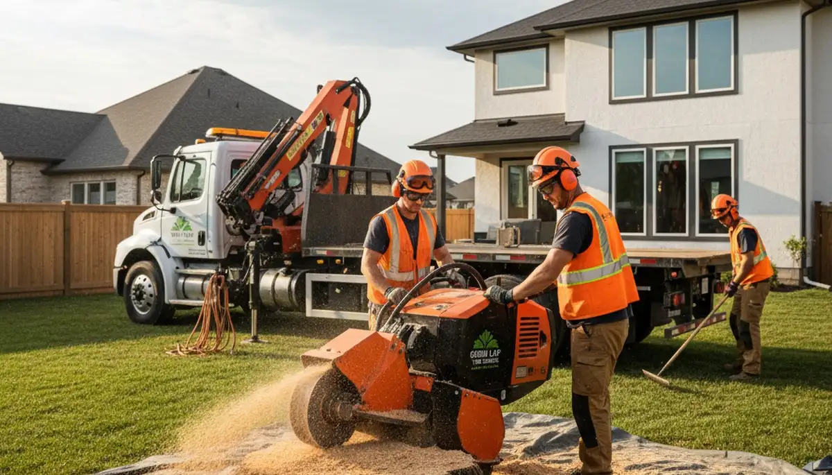 Professional stump removal service in Aurora, CO with expert grinding and cleanup