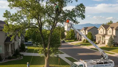 Professional tree removal service in Aurora, CO by certified local arborists